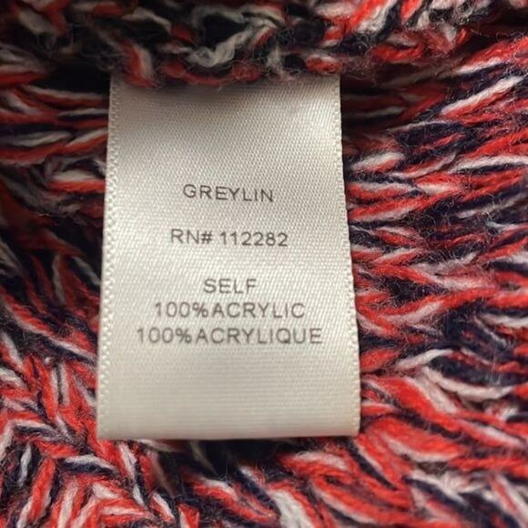 Greylin Anthropologie Multicolor Knit Sweater Size Large Fall Winter Pullover - Picture 7 of 8